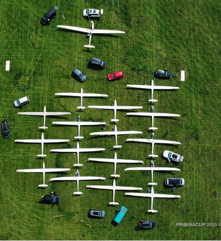 Vogelperspektive Flugplatz – Pribina Cup 2025